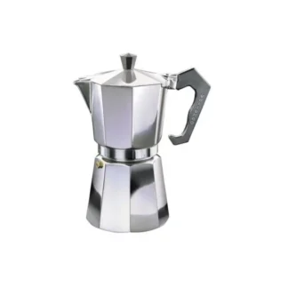 CAFETERA MINI EXPRESO 6 TAZAS ALUMINIO (SIMIL VOLTURNO)