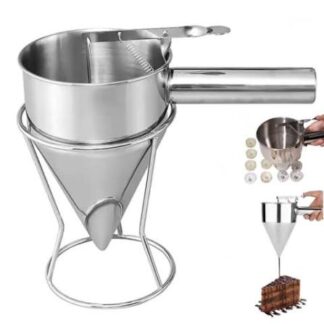EMBUDO DOSIFICADOR P/ CREMAS - SALSERA ACERO INOX. 1 LT VIA CHEFF