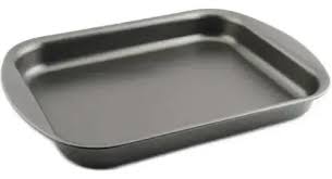 FUENTE/ASADERA RECTANG TEFLON NEGRO RASA 22 CMS. TRAMONTINA