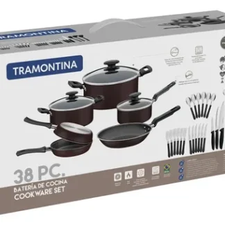 BATERIA DE COCINA LORETO 38 PIEZAS TEFLONADAS TRAMONTINA