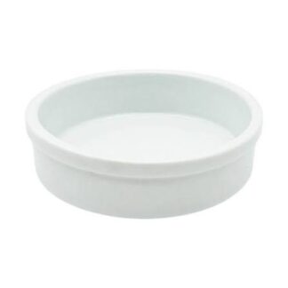 CAZUELA PORCELANA BLANCA 12 X 3.5 CMS. WALPLO