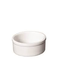 CAZUELA PORCELANA BLANCA 7 X 3 CMS. WALPLO