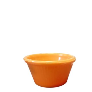 COCOTT/CAZUELA CONICA RAYADA 7 X 4 CMS. NARANJA LINEA GE