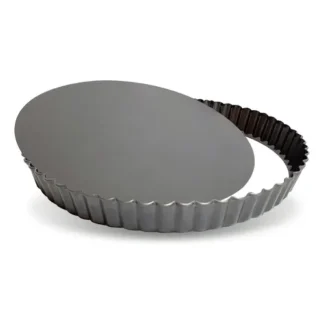 TARTERA DESMONTABLE REDONDA ACERO AL CARBONO GRIS DIAM 30 X 2,3 CM CAROL