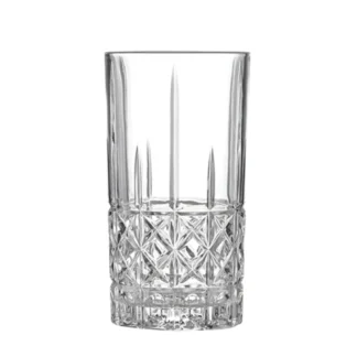 VASO DE CRISTAL LABRADO TRAGO LARGO 350 ML CAROL