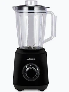 LICUADORA VASO PLASTICO 1,5 LTS NEGRA 500W 4 VEL + PULSADOR WINCO