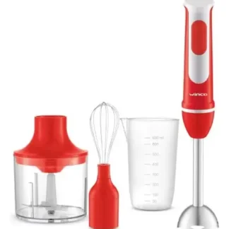MINI PIMER ROJA 400 W. C/ 8 ACCESORIOS WINCO